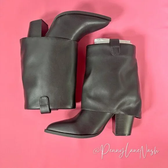 Steve Madden Lark Black Pointed Toe Ankle Booties Size 7.5M NEW - Picture 10 of 14